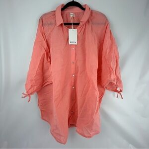 Boteh La ponche Ibiza pink shirt size Large